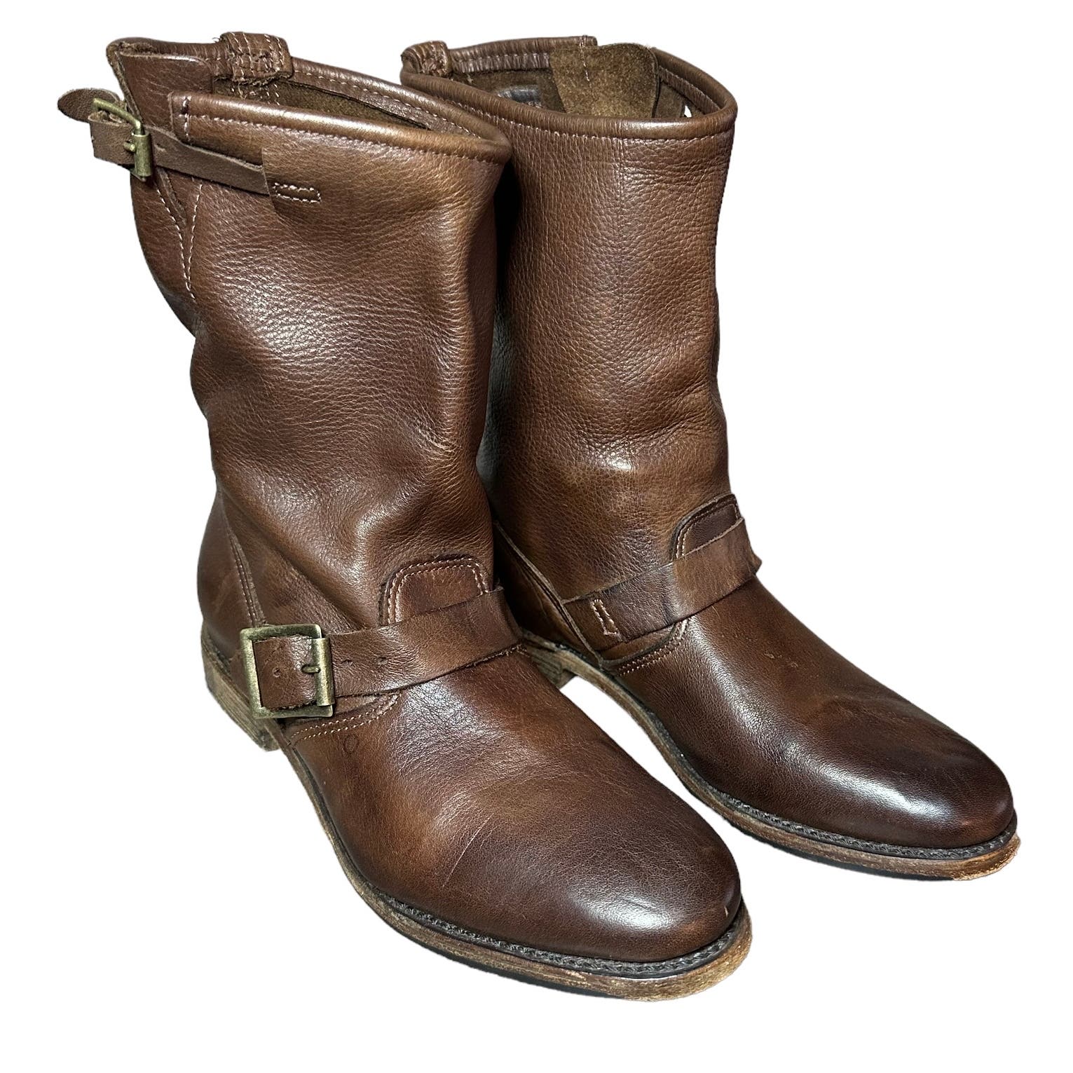 Vintage Shoe Company Made In Usa Buckle Boots Size 8